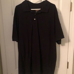 Black polo shirt